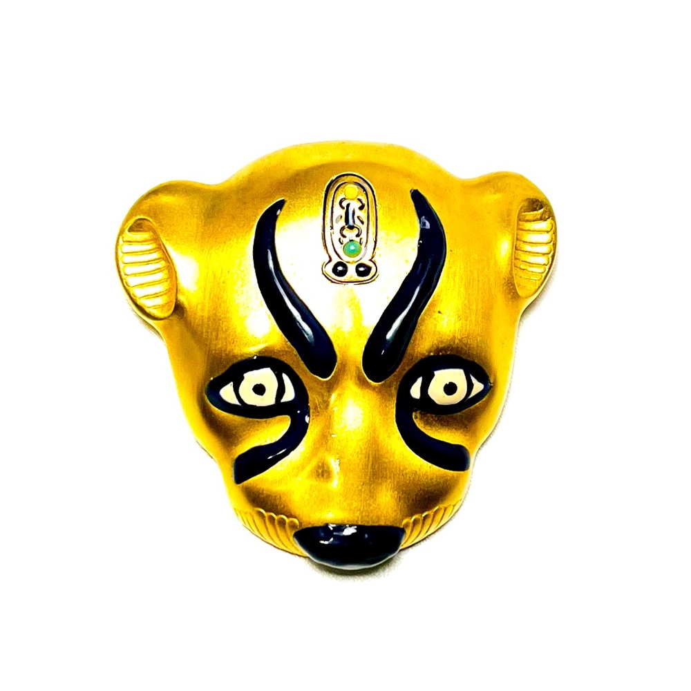 Vintage MMA 1976 Egyptian Revival Lioness Sekhmet brooch pendant